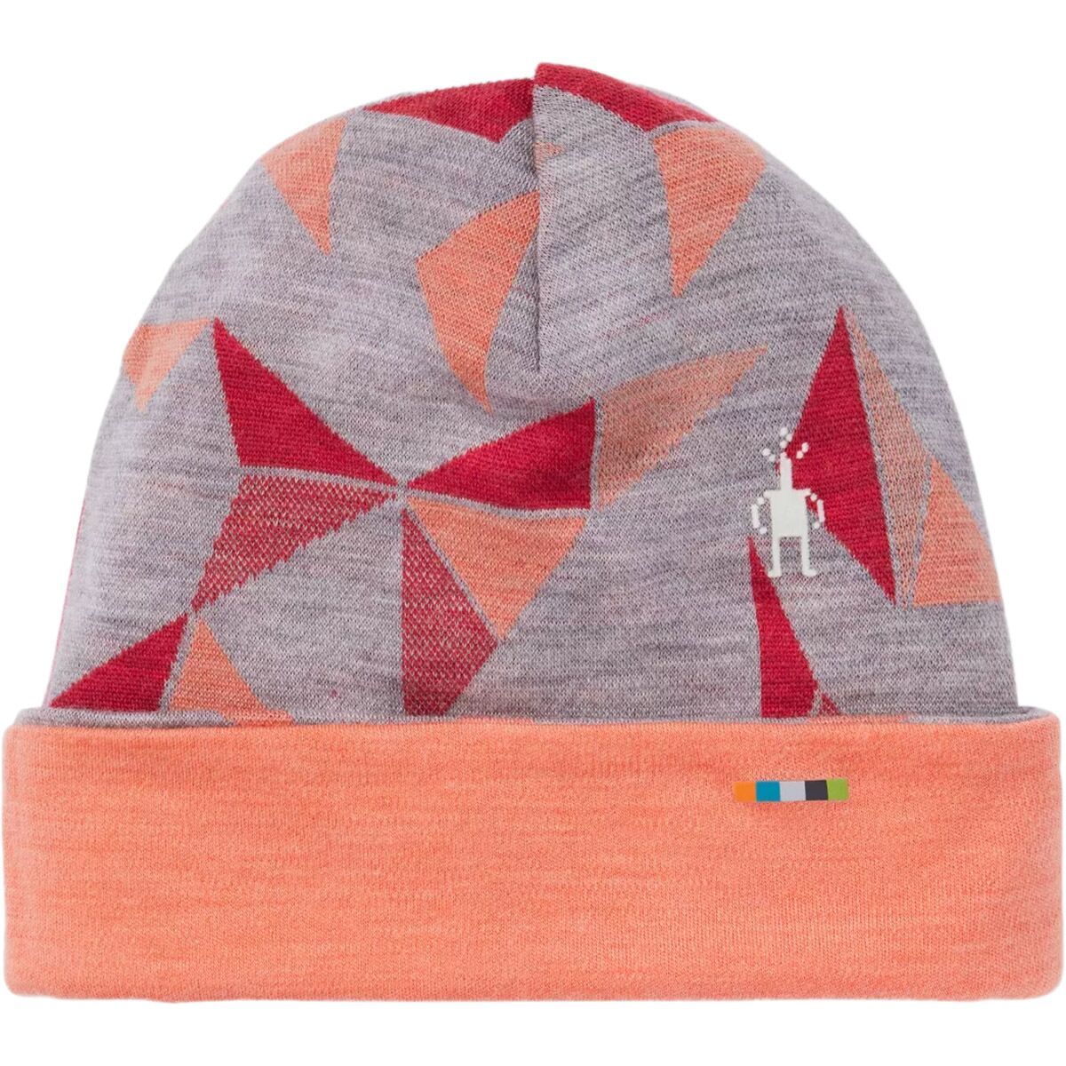 Smartwool Merino 250 Reversible Pattern Cuffed Beanie - Kids' in Purple Iris Retro Line - Size: S/M