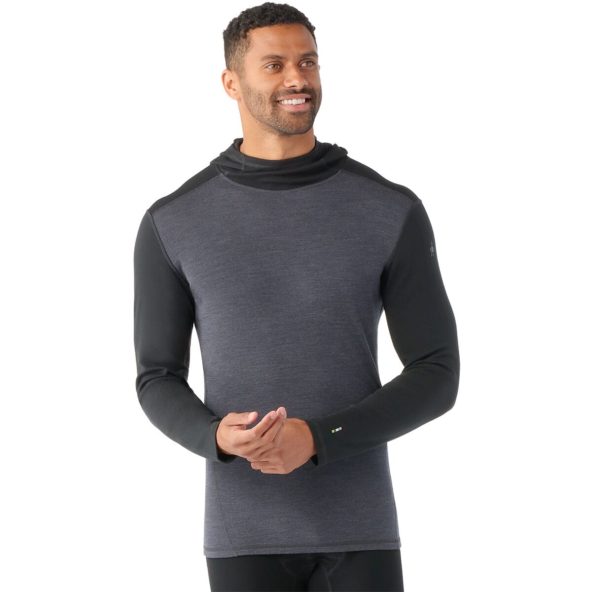 Smartwool Smartwool Men's Merino 250 Baselayer Hoodie in Black / Charcoal Heather - Size: Medium - $101.50 at SteepandCheap.com