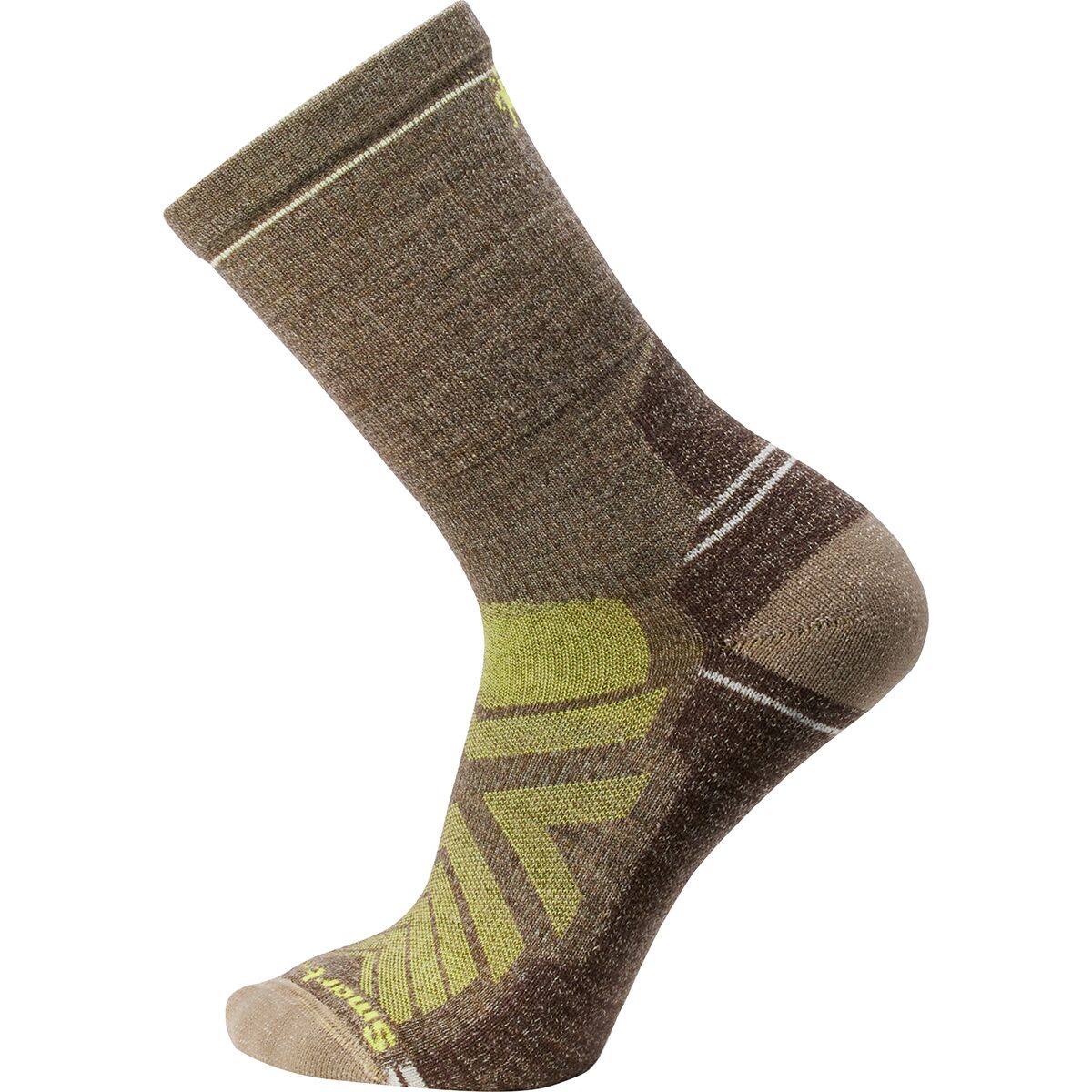 Smartwool Performance Hike Light Cushion Crew Sock in Military Olive / Fossil - Size: Large