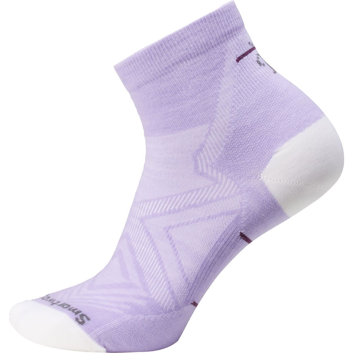 Smartwool Women's Run Zero Cushion Ankle Sock in Tibetan Red - Size: Medium