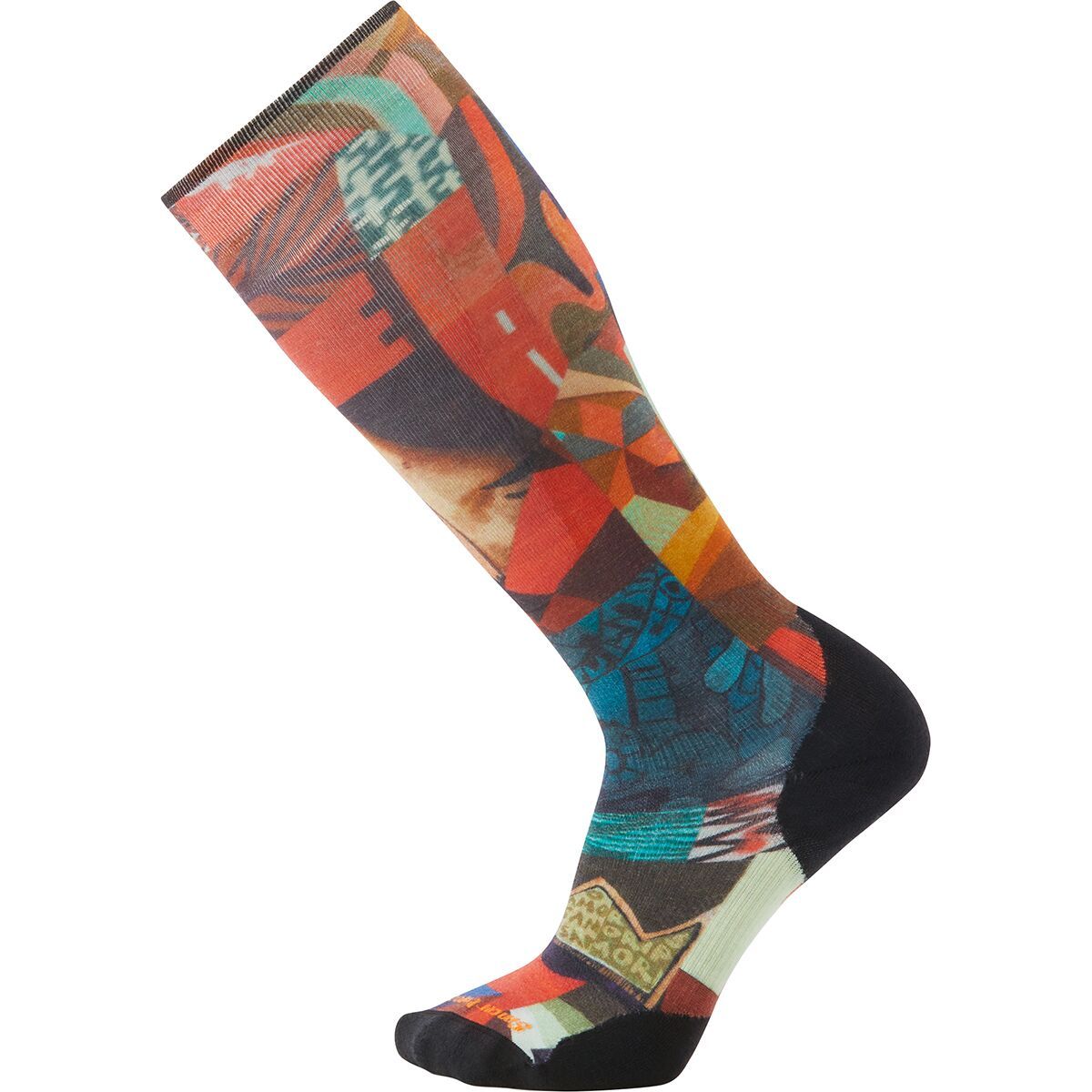 Smartwool Ski Targeted Cushion Mosaic Snowball Print OTC Sock in Multi Color - Size: Large
