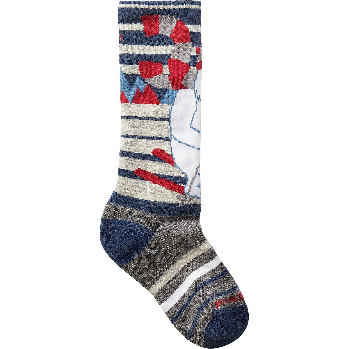 Smartwool Wintersport Full Cushion Yeti Pattern OTC Sock - Kids' in Ultra Violet - Size: Large