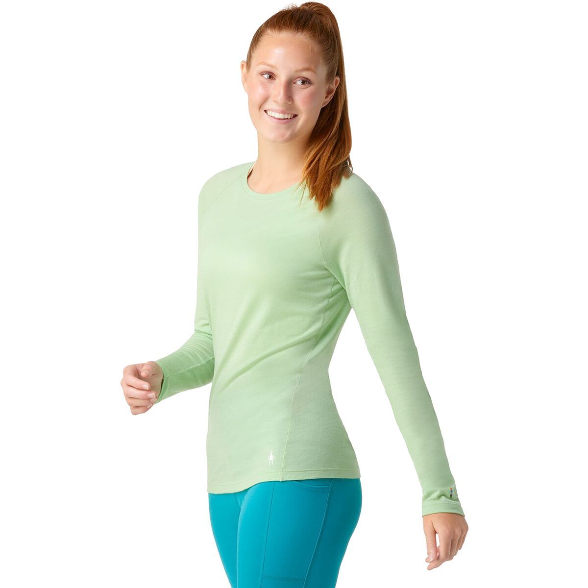 Smartwool Women's Classic All-Season Merino Base Layer Long-Sleeve in Serene Blue - Size: XL
