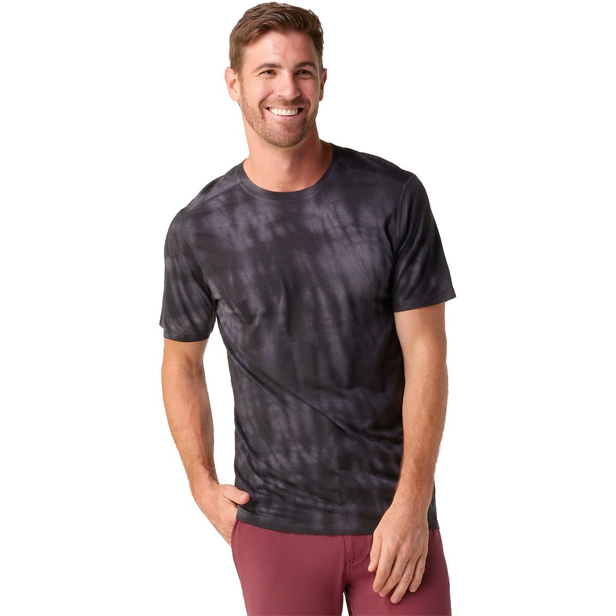 Smartwool Men's Merino Plant-Based Dye Short-Sleeve T-Shirt in Light Indigo Tie Dye - Size: Small