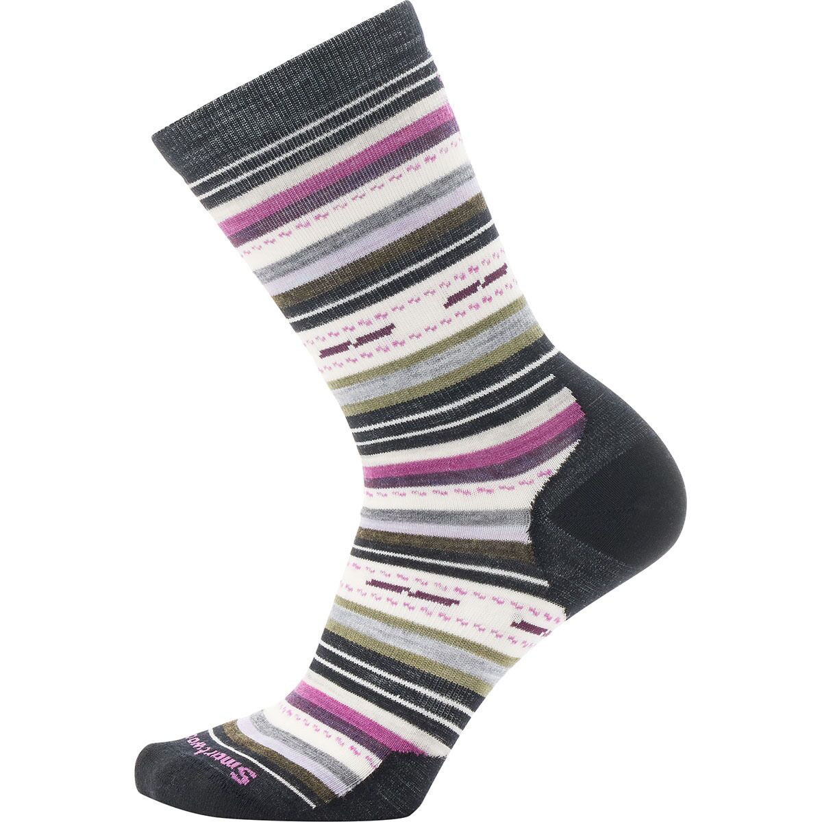 Smartwool Women's Everyday Margarita Crew Sock in White - Size: Large