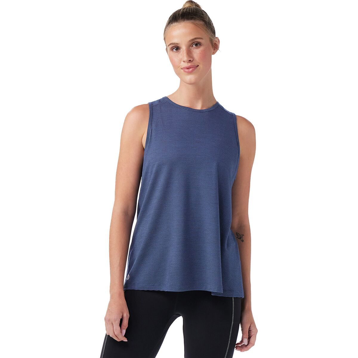 Smartwool Women's Active Mesh High Neck Tank Top in Black - Size: Large