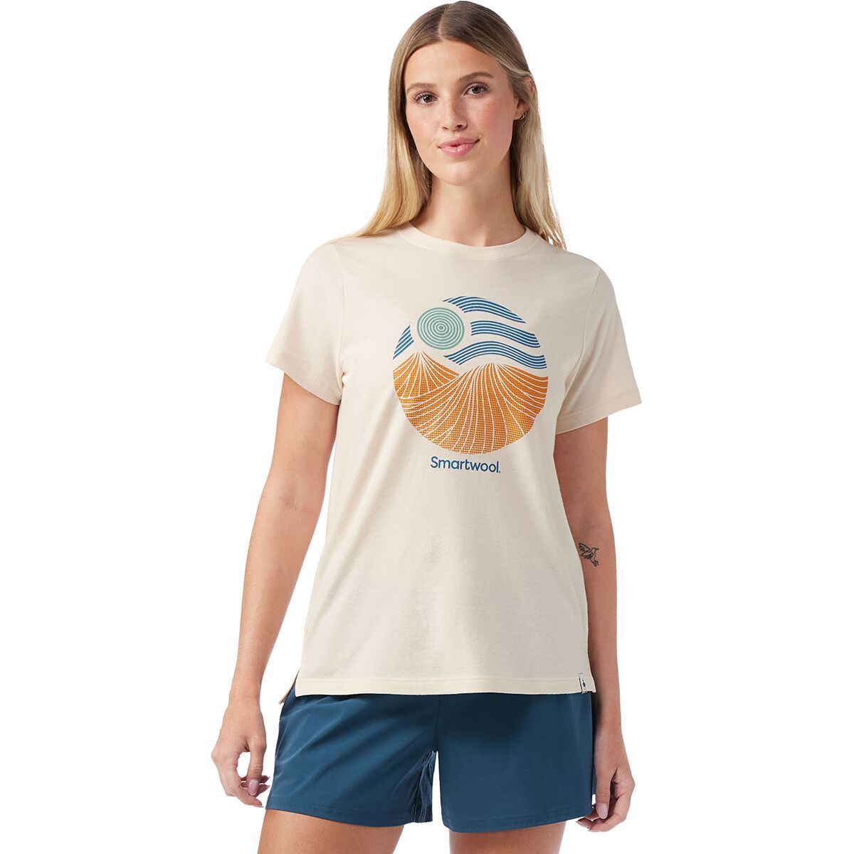 Smartwool Women's Horizon View Graphic Short-Sleeve T-Shirt in Almond - Size: XS