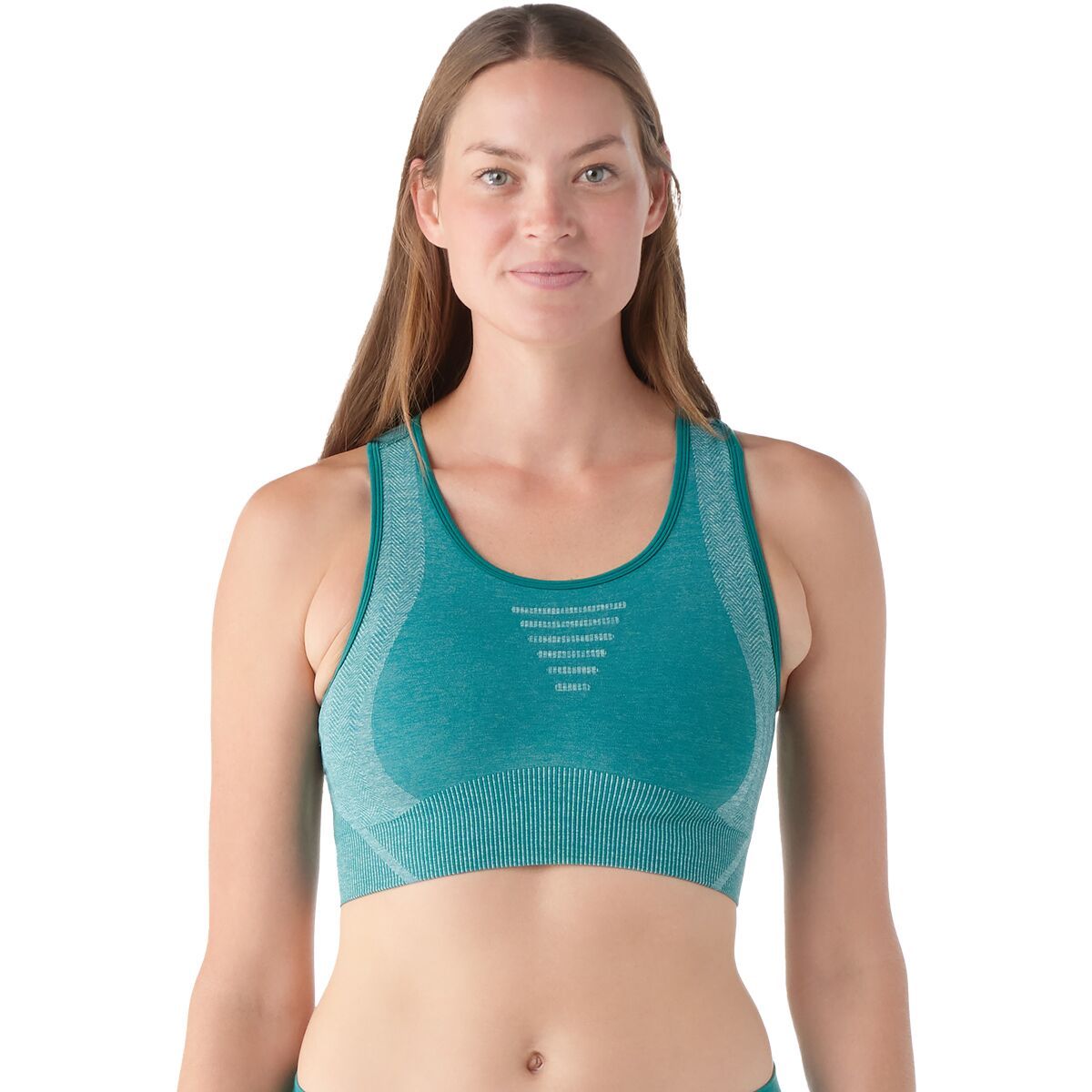 Smartwool Women's Intraknit Racerback Bra in Pool Blue Heather - Size: XS
