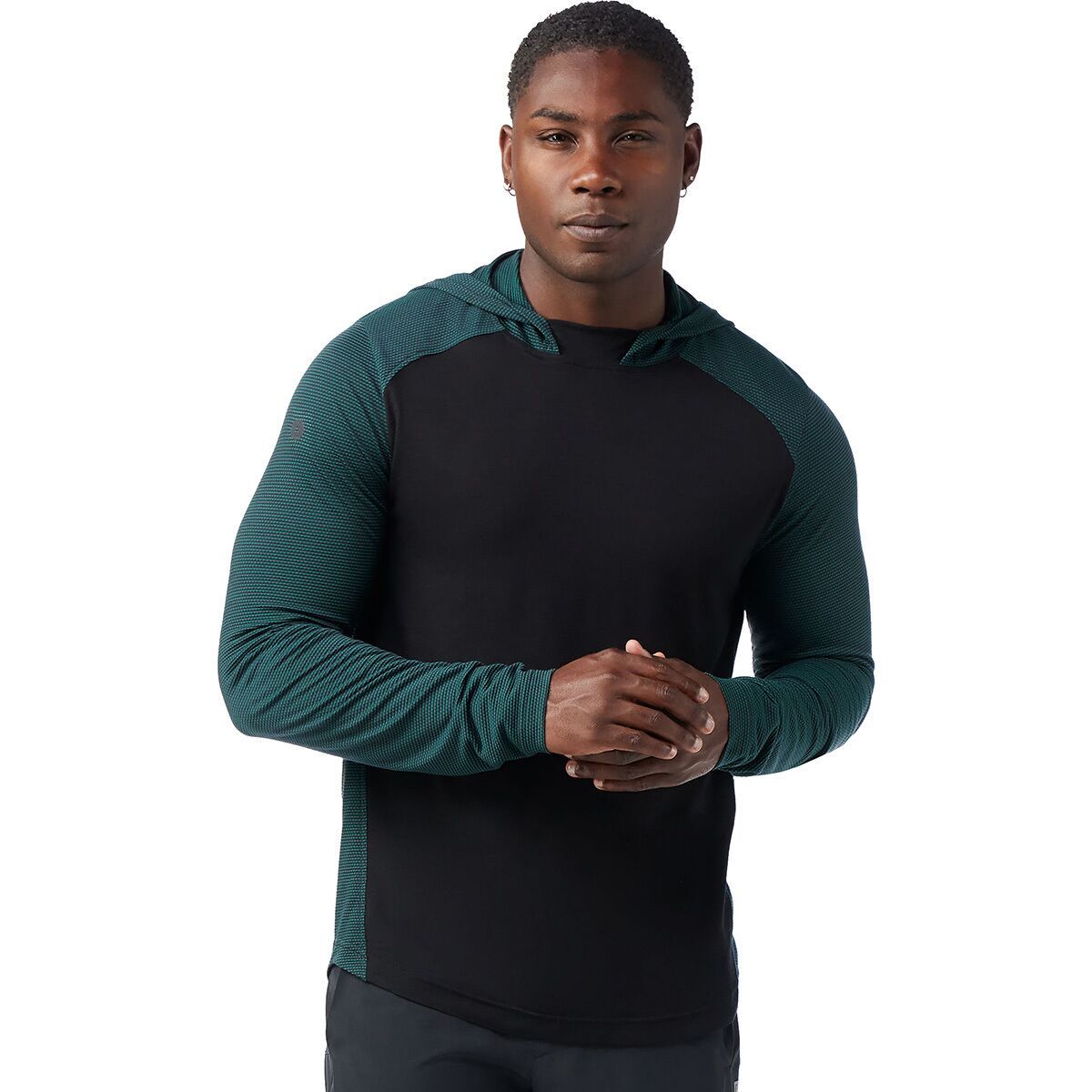 Smartwool Men's Active Mesh Hoodie in Evergreen / Black - Size: Large