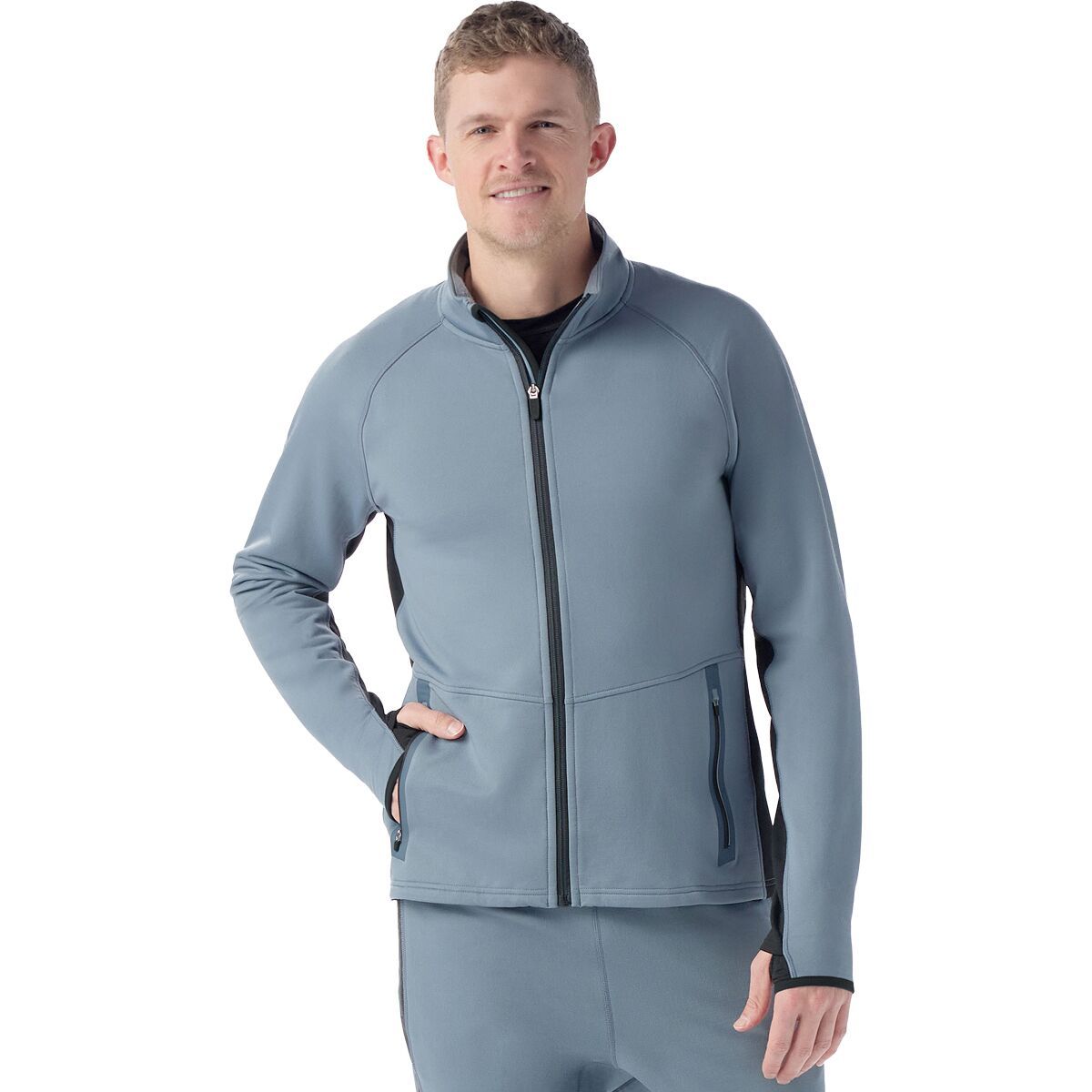 Smartwool Men's Active Fleece Jacket in Pewter Blue - Size: Small