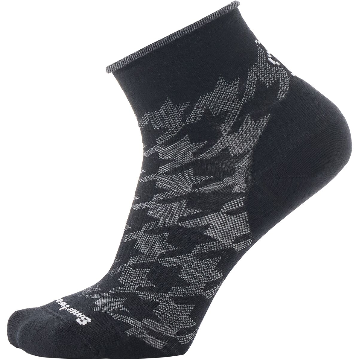 Smartwool Everyday Houndstooth Ankle Sock in Black - Size: Small