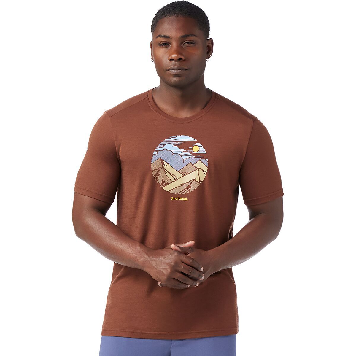 Smartwool Fourteener Active Graphic T-Shirt in Light Gray Heather - Size: XXL