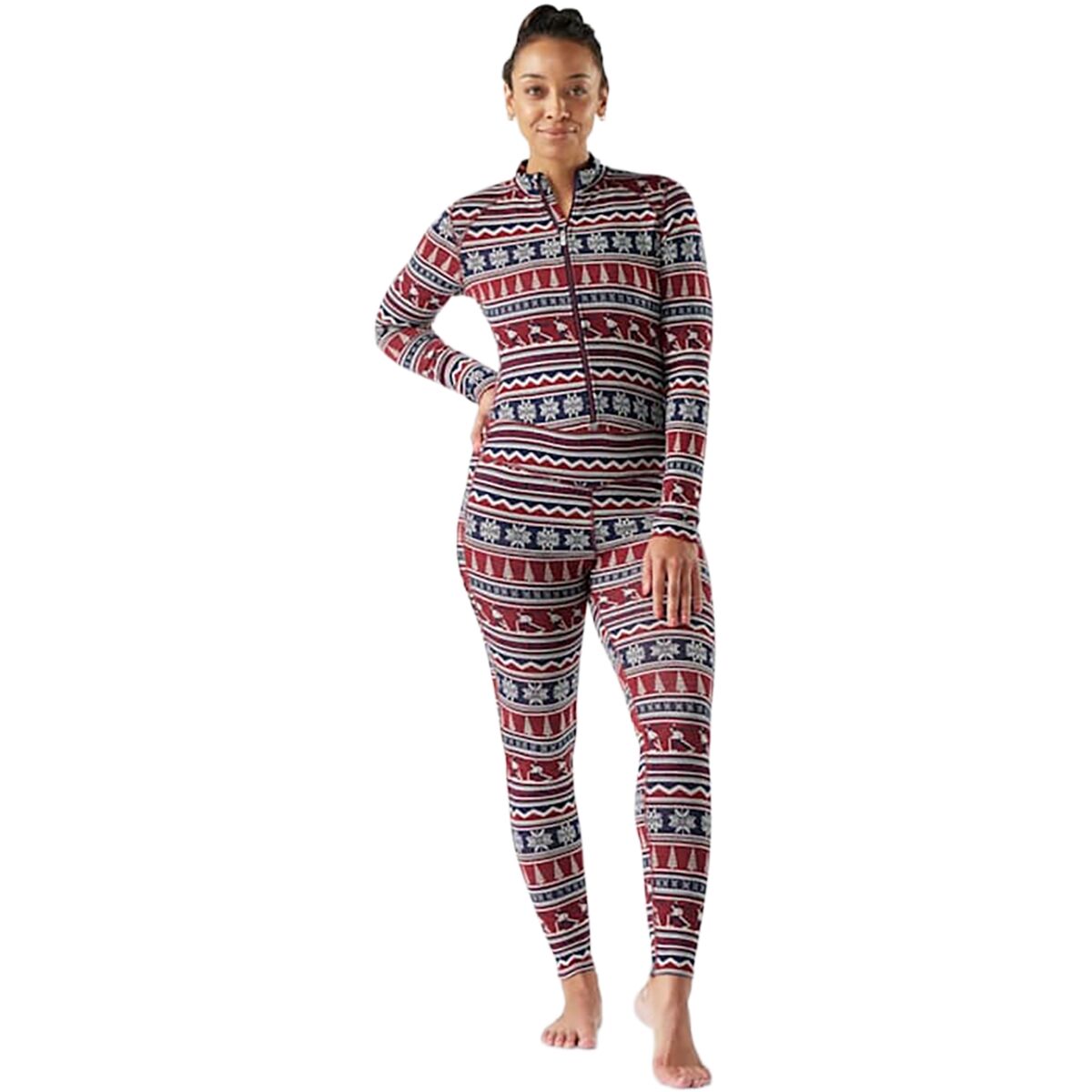 Smartwool Smartwool Women's Classic Thermal Merino Baselayer One Piece in Currant Alpine Apres - Size: Large - $125.00 at Steep and Cheap