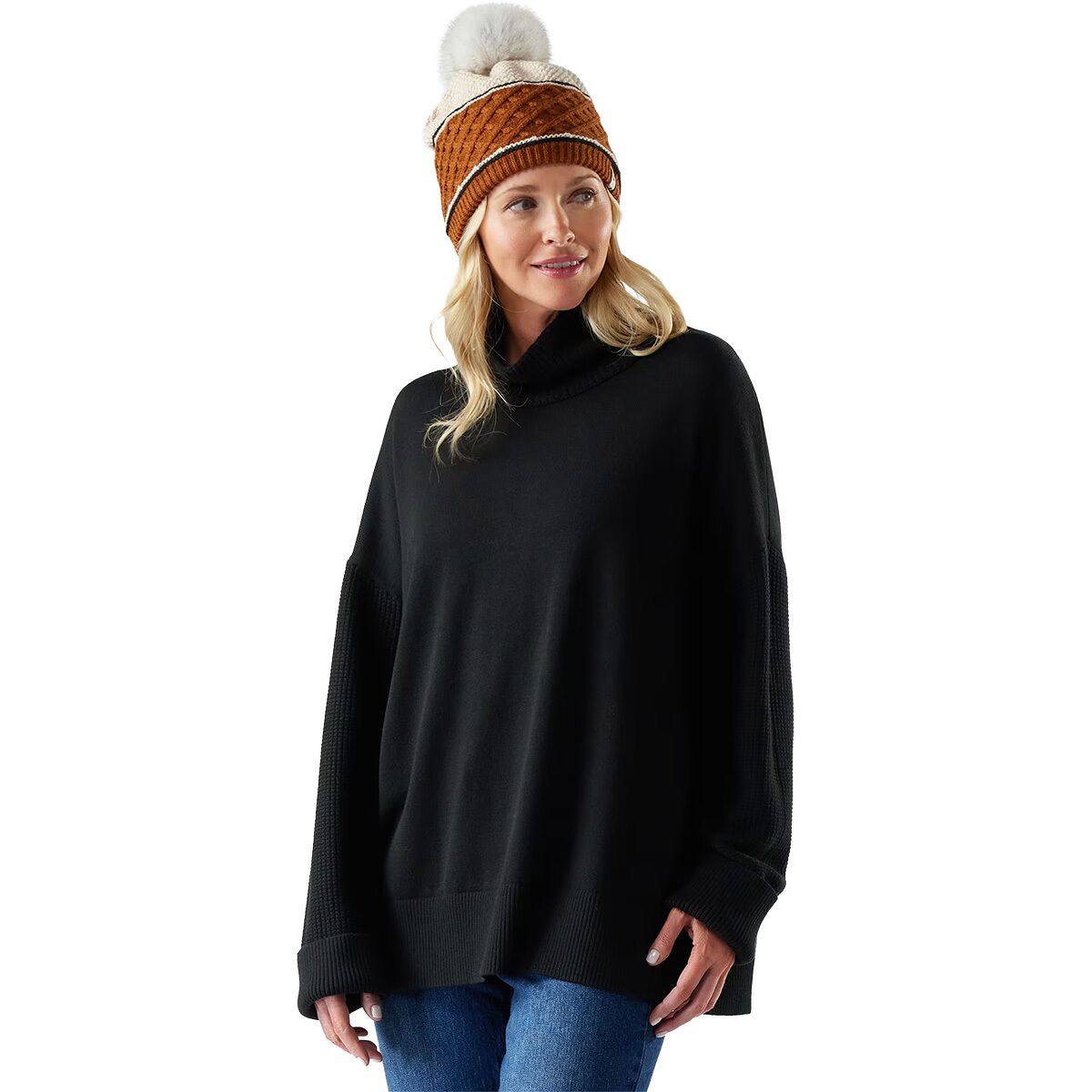 Smartwool Smartwool Women's Edgewood Cowl Neck Sweater in Black - Size: XS - $74.25 at Steep and Cheap