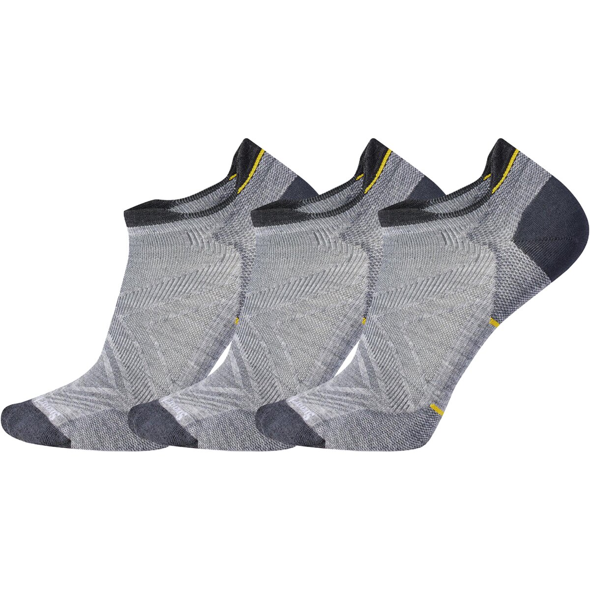 Smartwool Run Zero Cushion Low Ankle Sock - Multipack in Light Gray - Size: Medium