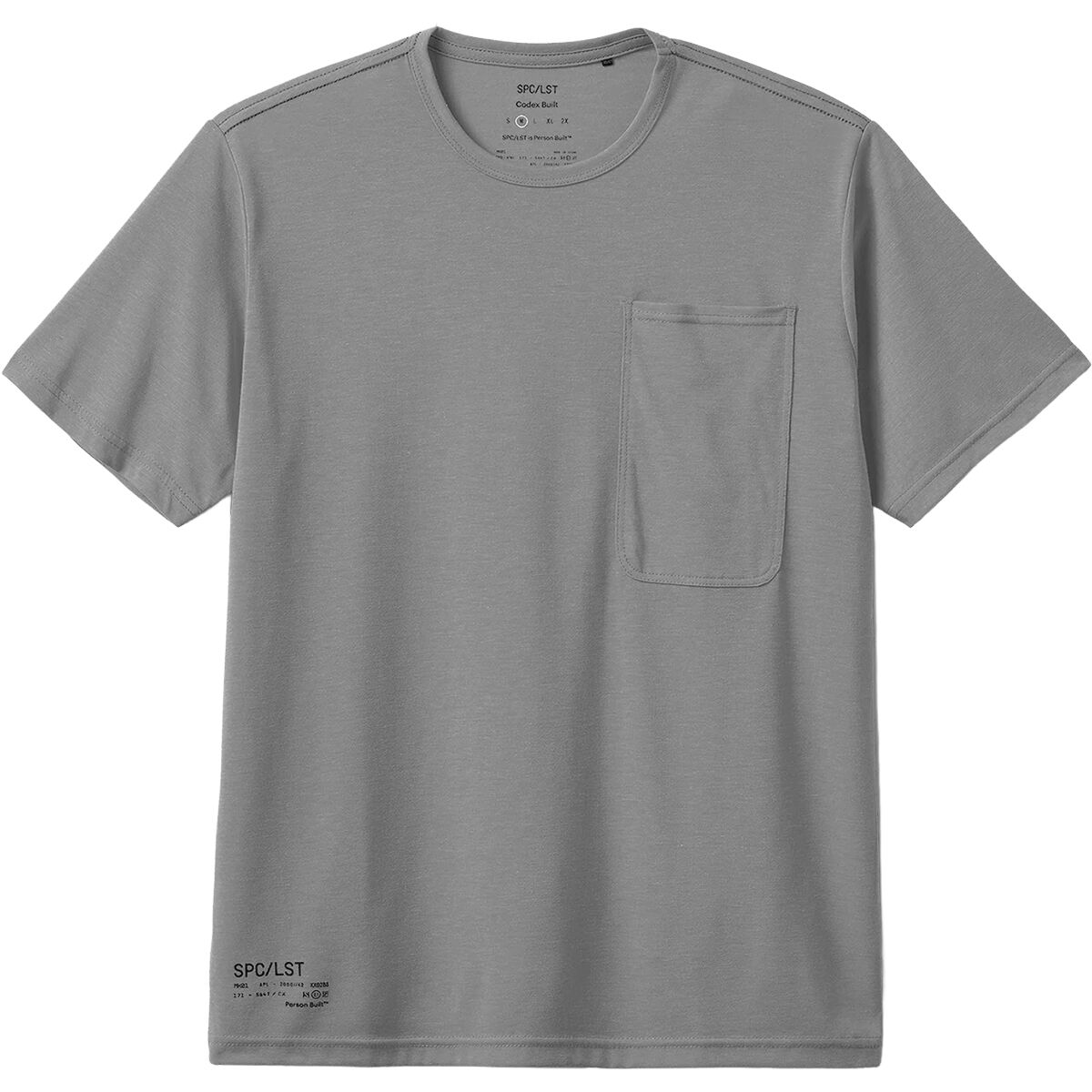 SPC/LST Men's Codex PKT T-Shirt in Grey - Size: Small