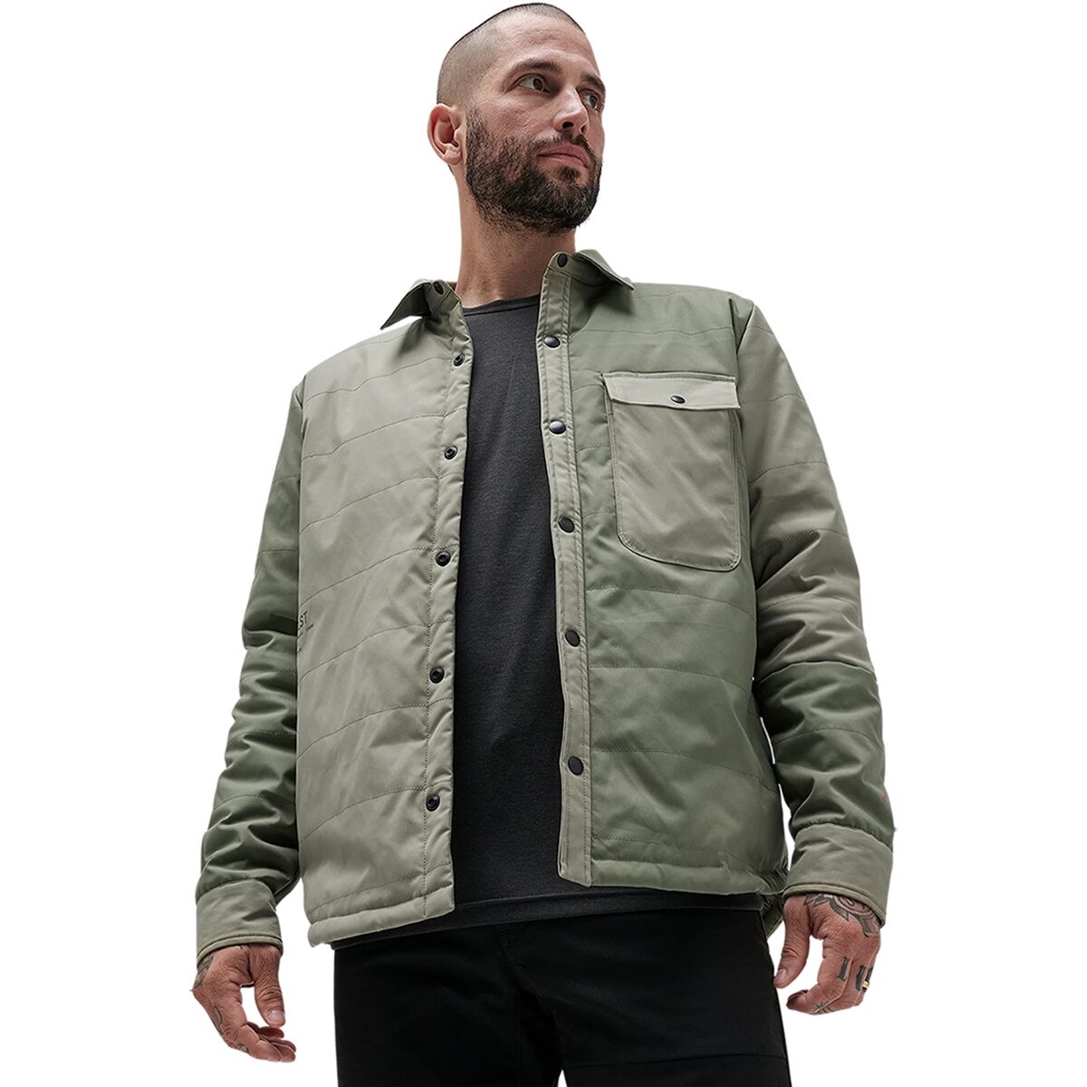 SPC/LST Men's Synapse Shirt Jacket in Leaf - Size: Small