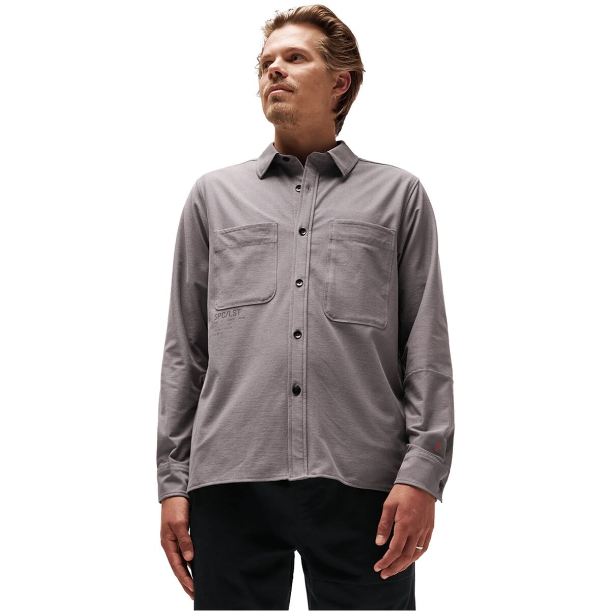 SPC/LST Men's Vertigo Long-Sleeve Tech Shirt in Grey - Size: Small