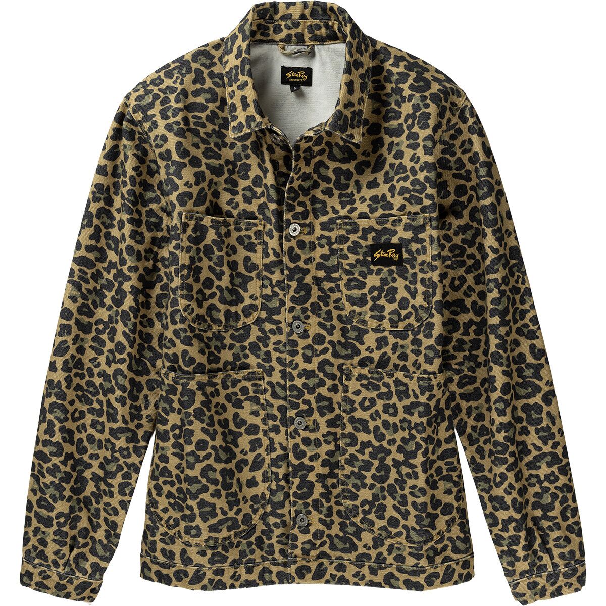 Stan Ray Stan Ray Women's Coverall Jacket in Washed Leopard Camo Duck - Size: Small - $94.48 at Steep and Cheap