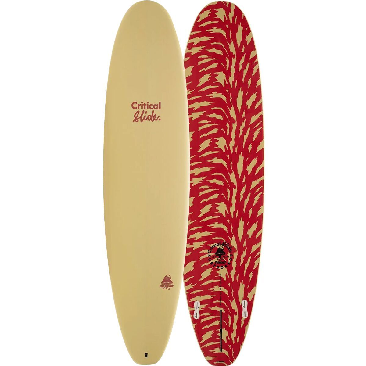 The Critical Slide Society Fun Guy Soft Surfboard in Olive - Size: 8ft