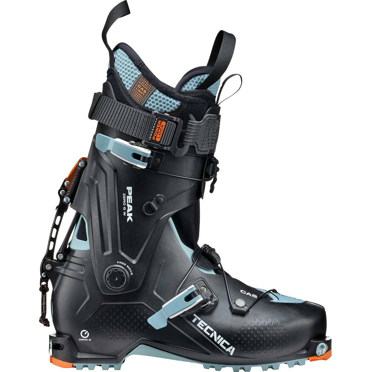 Tecnica Women's Zero G Peak Boot - 2026 in Black / Light Blue - Size: 25.5