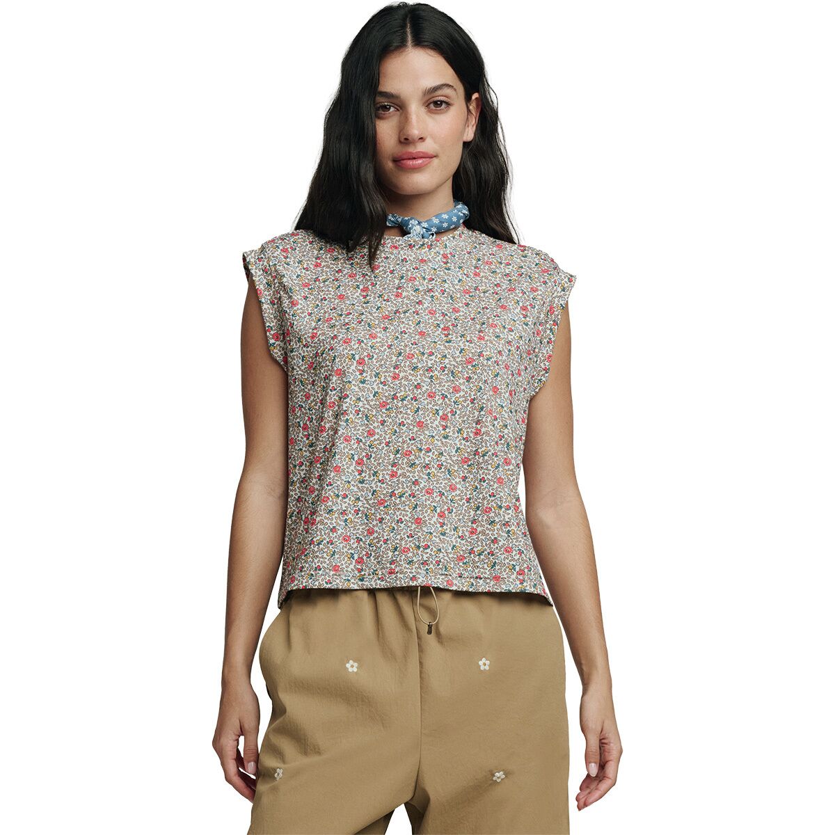 The Great Outdoors The Great Outdoors Women's The Boxy Trail Tank in Sprouting Floral - Size: XL - $66.50 at Steep and Cheap