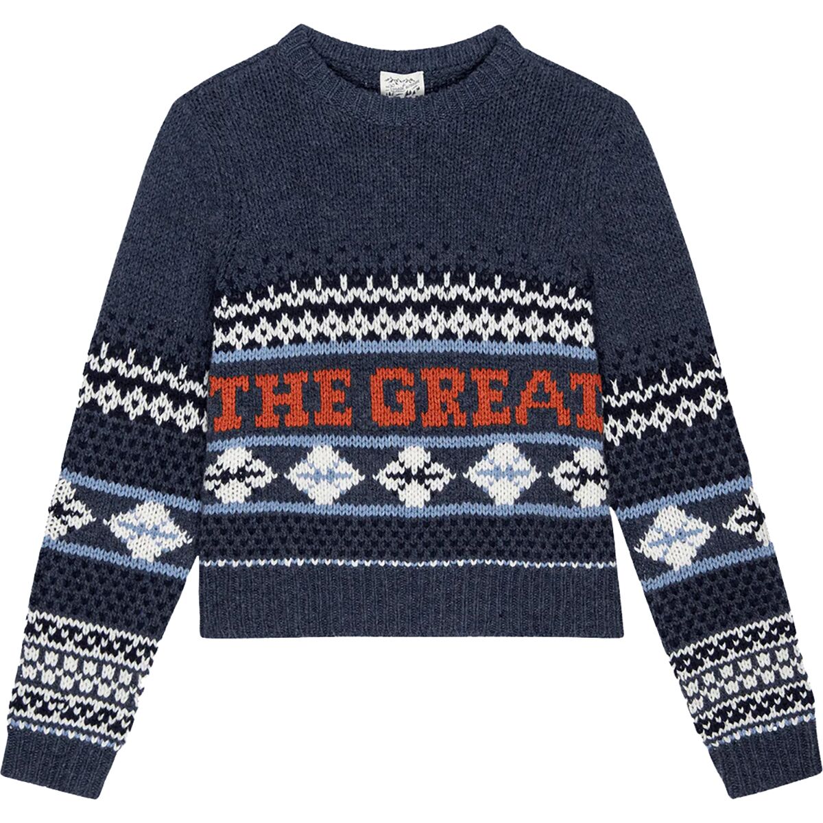 The Great Outdoors The Great Outdoors Women's The Classic Crew Sweater in Deep Sky Fair Isle - Size: Small - $162.22 at Steep and Cheap