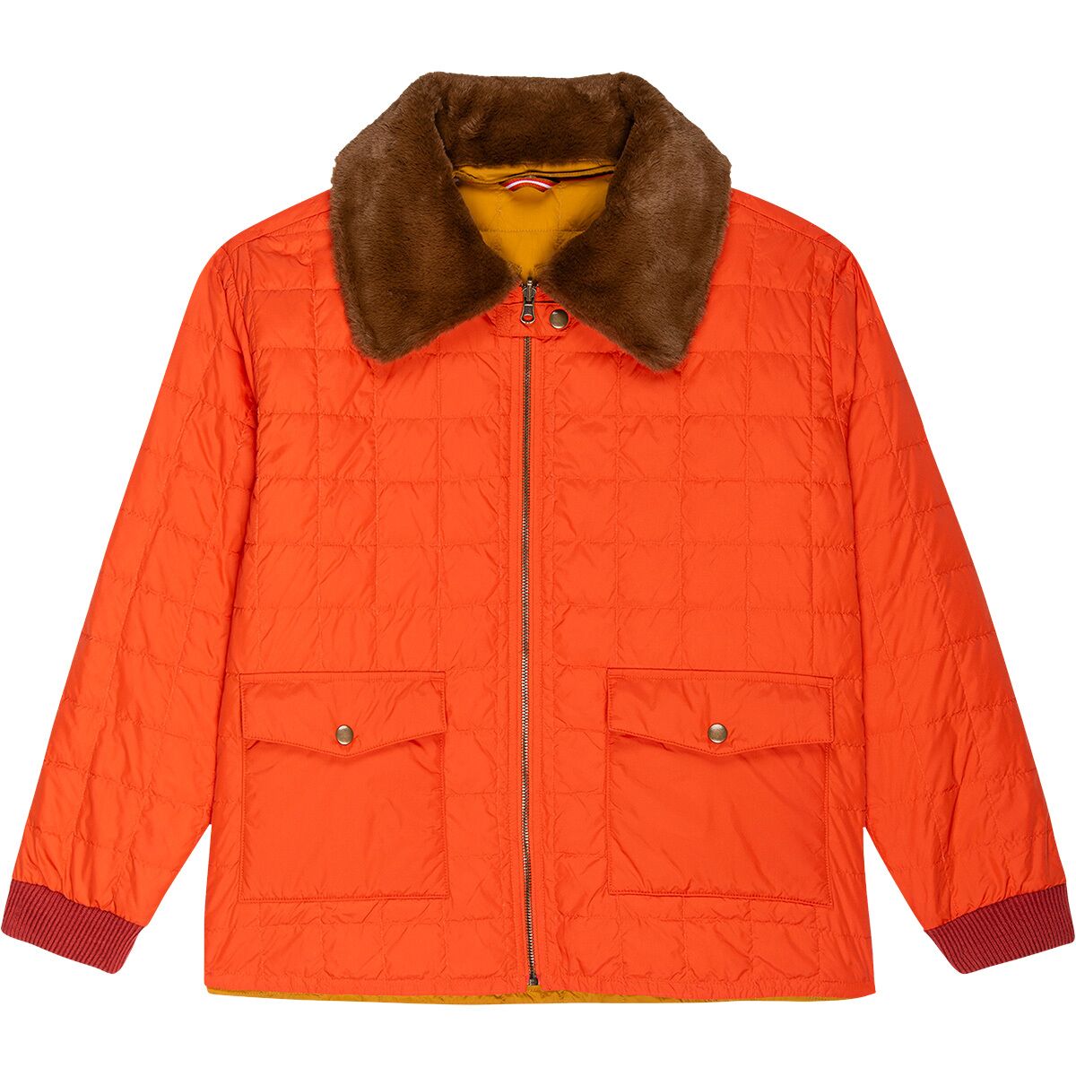 The Great Outdoors The Great Outdoors Women's The Reversible Logger Puffer in Poppy & Amber - Size: Medium - $177.73 at Steep and Cheap