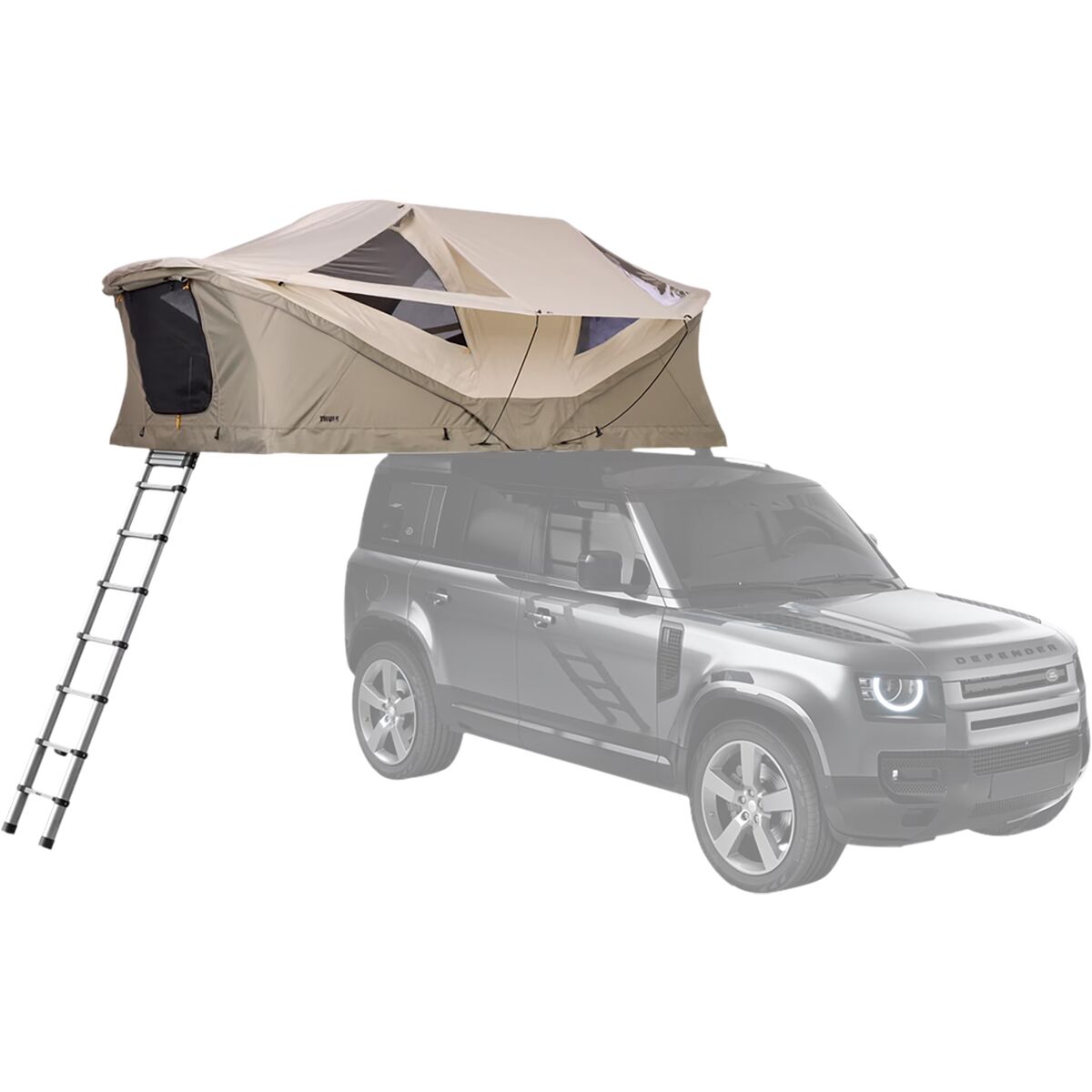 Thule Approach Rooftop Tent: 2-Person 4-Season in Gray - Size: Small