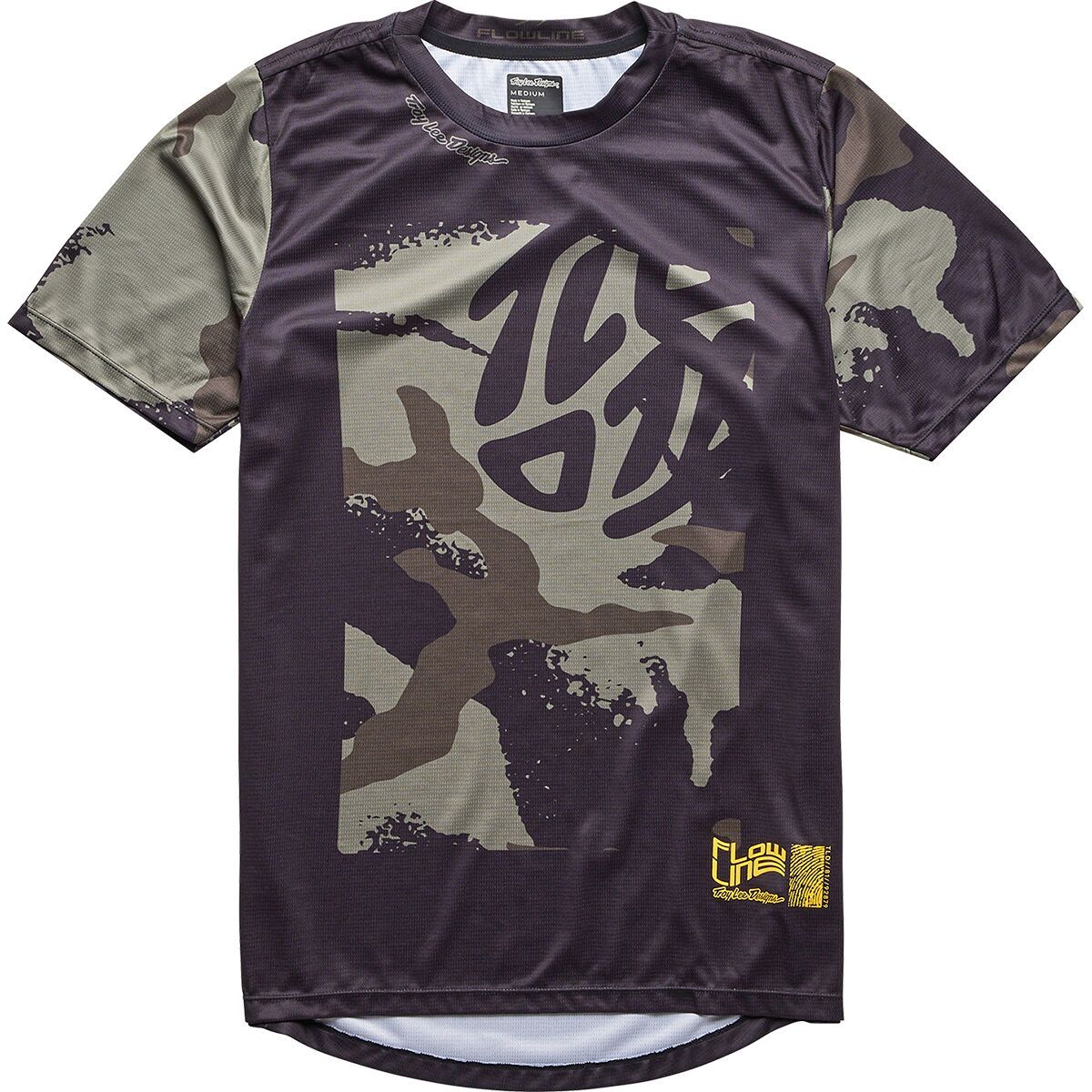 Troy Lee Designs Boy's Flowline Short-Sleeve Jersey in Confined Mist - Size: XL