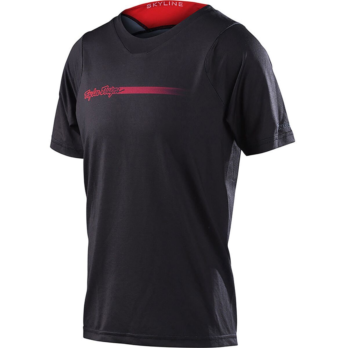 Troy Lee Designs Boy's Skyline Short-Sleeve Jersey in Channel Carbon - Size: XS