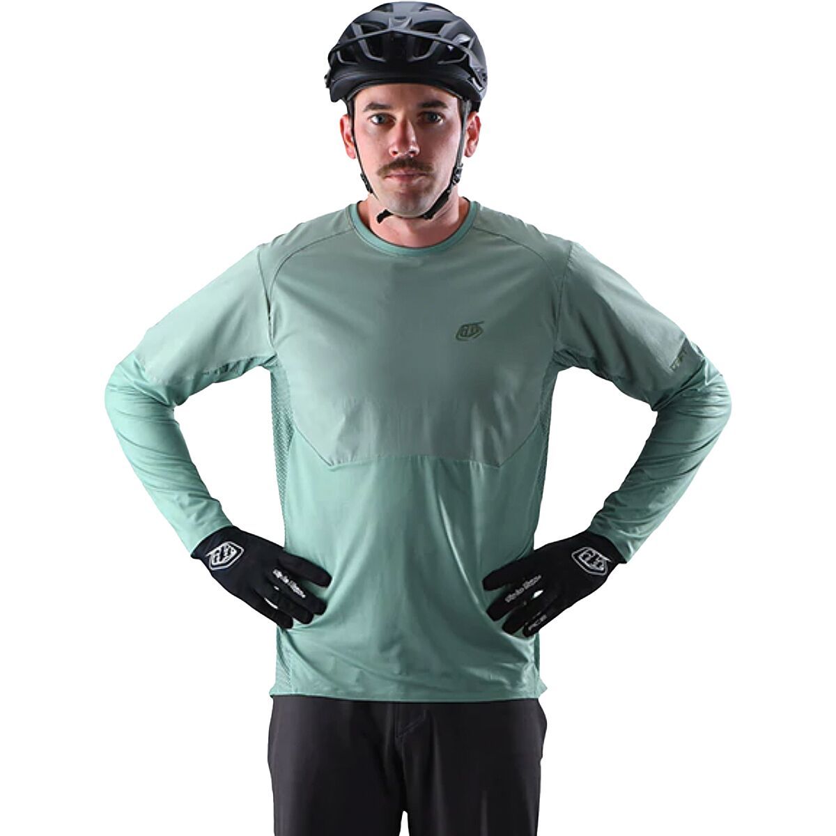 Troy Lee Designs Men's Drift Long-Sleeve Jersey in Dark Charcoal - Size: Small