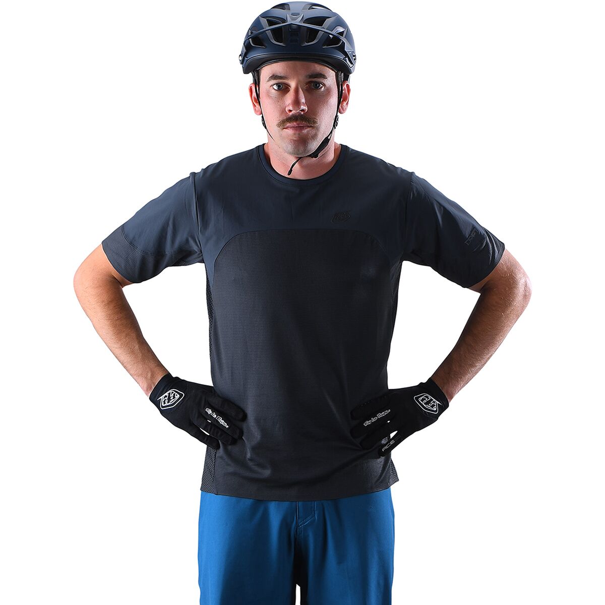 Troy Lee Designs Troy Lee Designs Men's Drift Short-Sleeve Jersey in Dark Charcoal - Size: Small - $36.00 at Steep and Cheap
