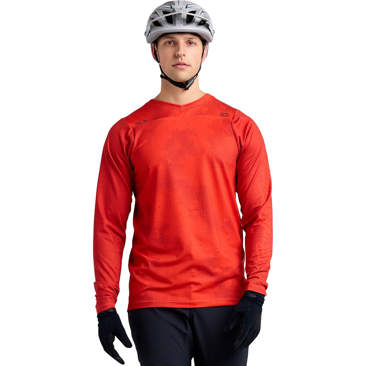 Troy Lee Designs Men's Skyline Chill Jersey in Scattered Fire Orange - Size: XXL