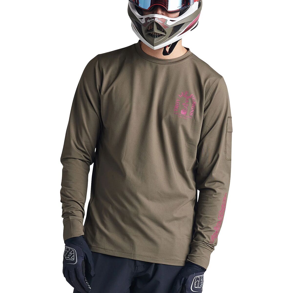 Troy Lee Designs Men's Ruckus Long-Sleeve Ride T-Shirt in Art And Speed Mist - Size: XL