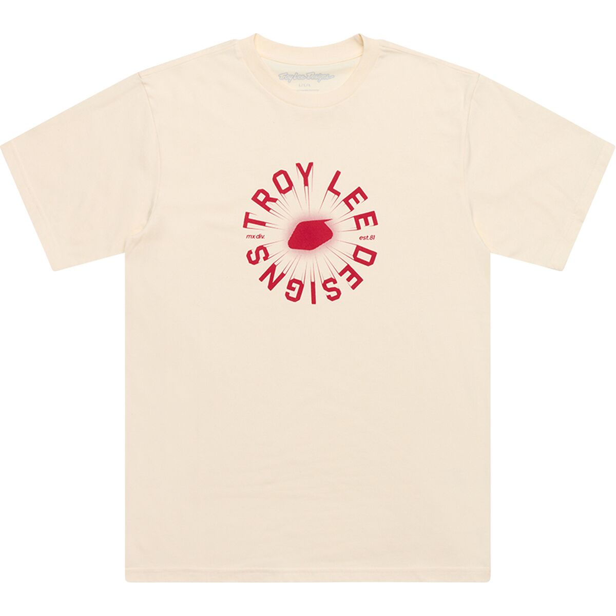 Troy Lee Designs Troy Lee Designs Men's Short-Sleeve T-Shirt in Rotation Vintage White - Size: Small - $27.30 at Steep and Cheap