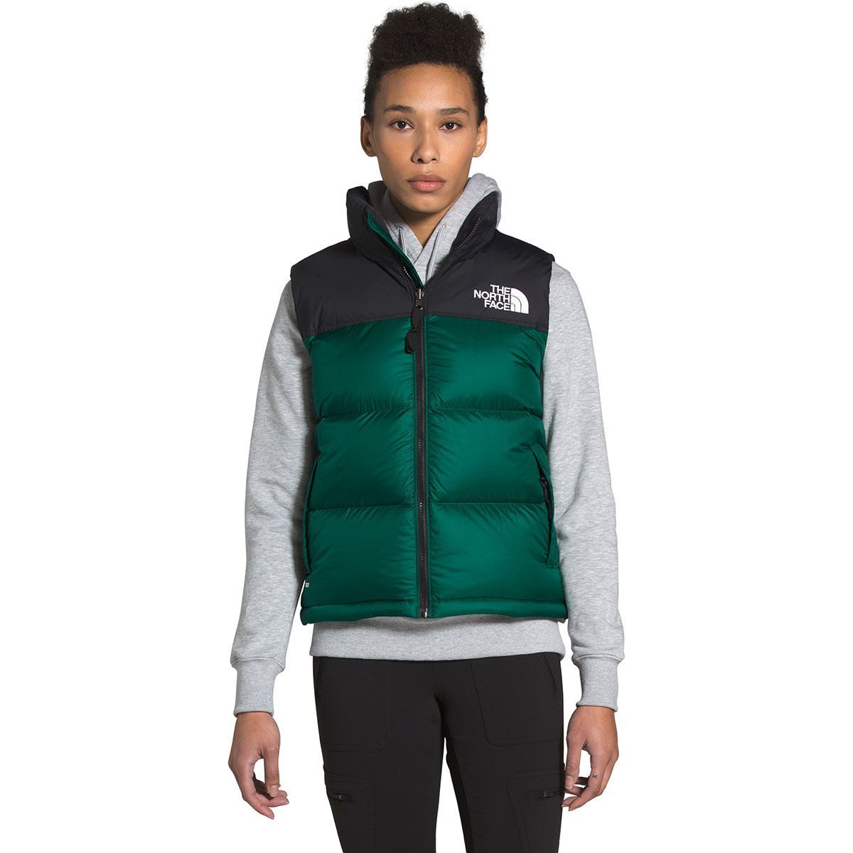 The North Face Women's 1996 Retro Nuptse Vest in Summit Navy / TNF Black - Size: XS