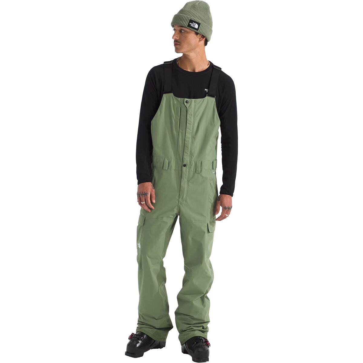 The North Face Men's Freedom Bib Pant in Bark Mist - Size: S/Regular
