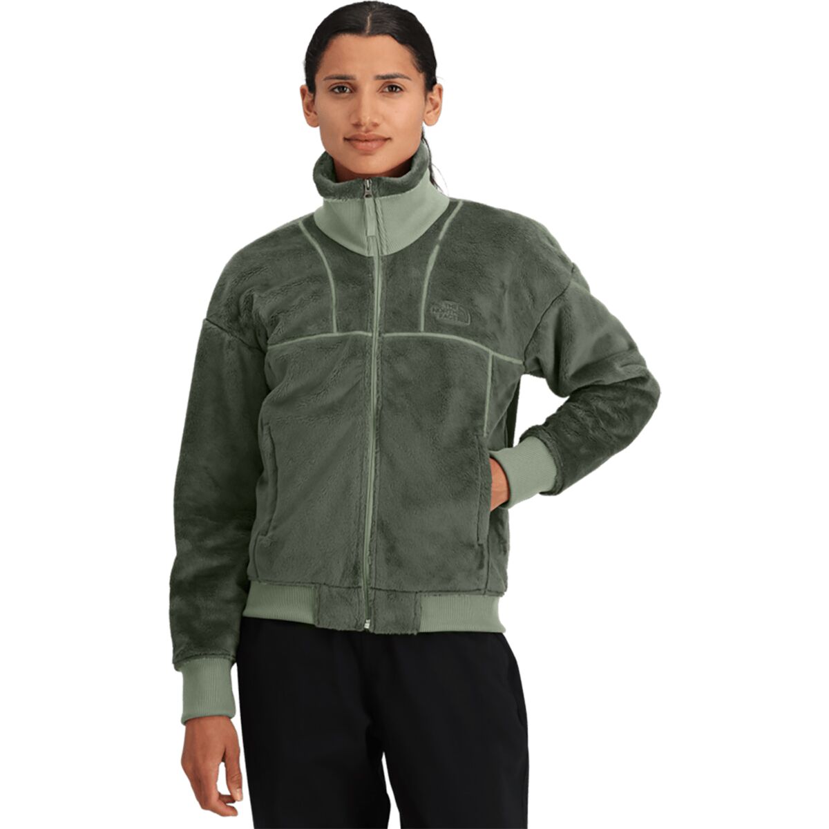 The North Face The North Face Women's Luxe Osito Full-Zip Jacket in Slate Moss - Size: Large - $71.50 at Steep and Cheap