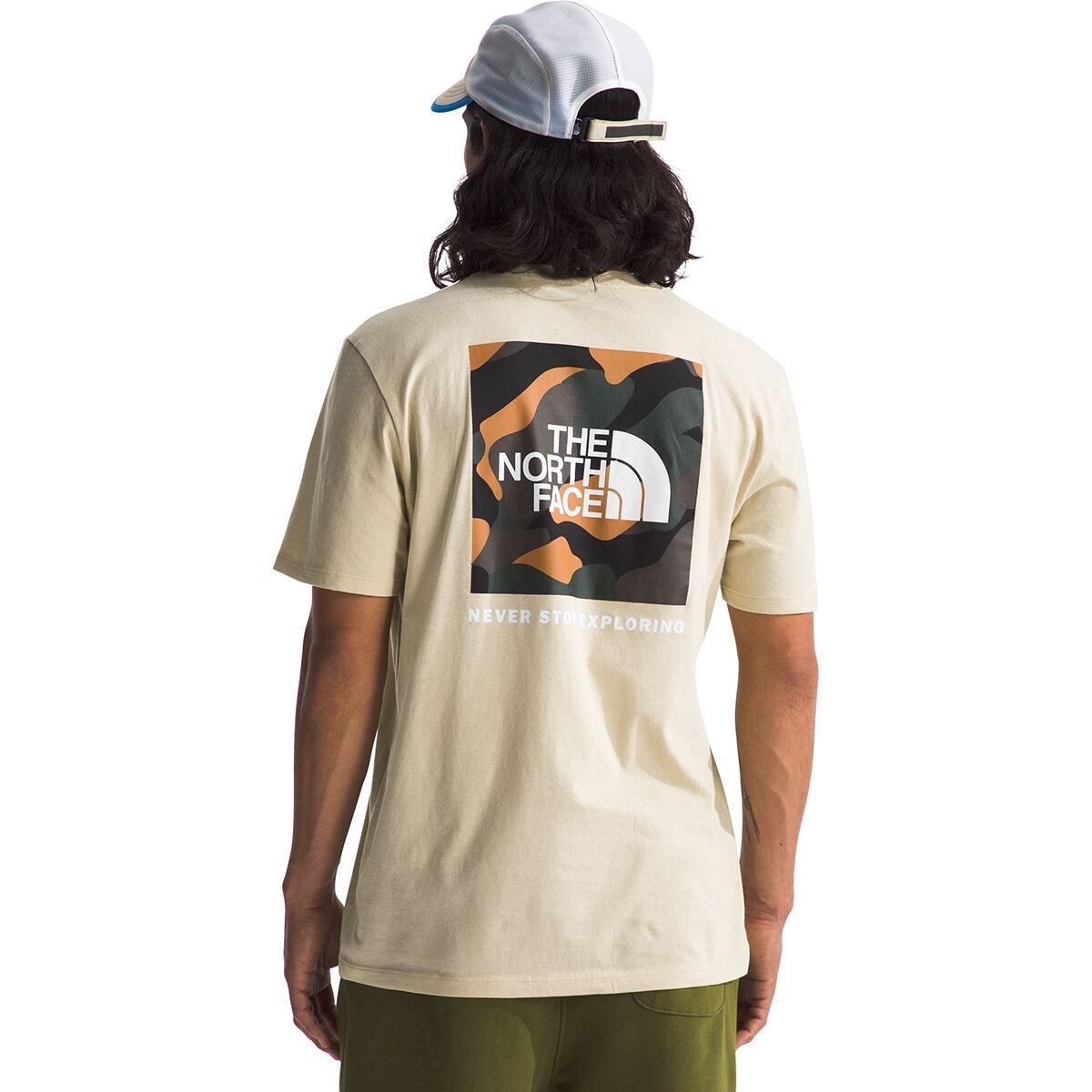 The North Face Men's Box NSE Short-Sleeve T-Shirt in Muted Pine / Art - Size: Small