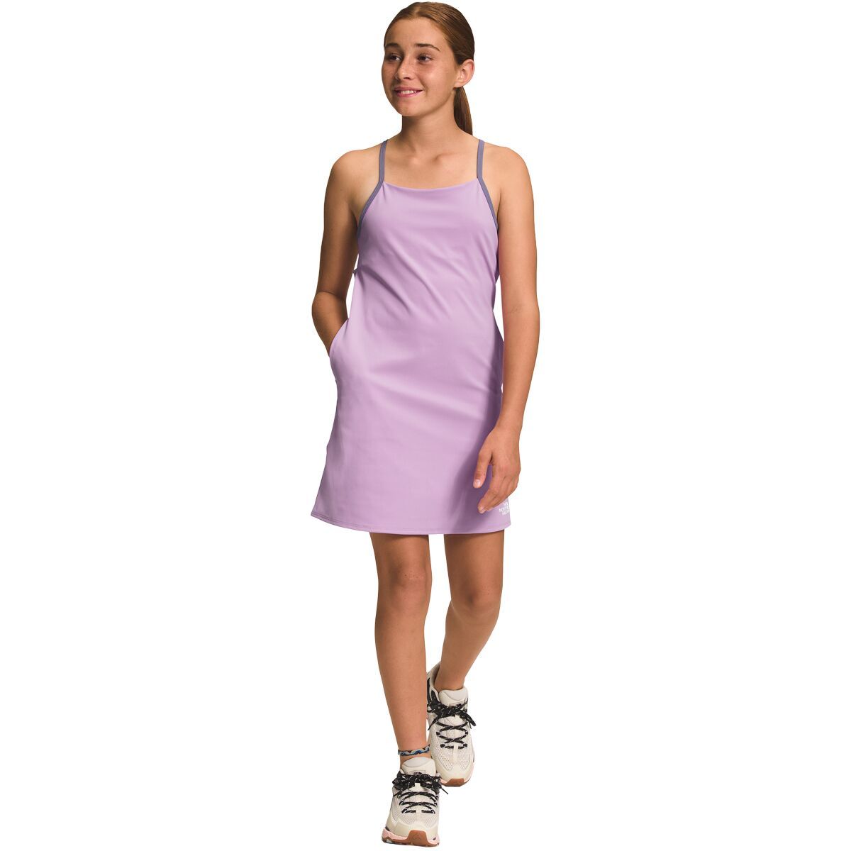 The North Face Girl's Never Stop Dress in Steel Blue - Size: Large
