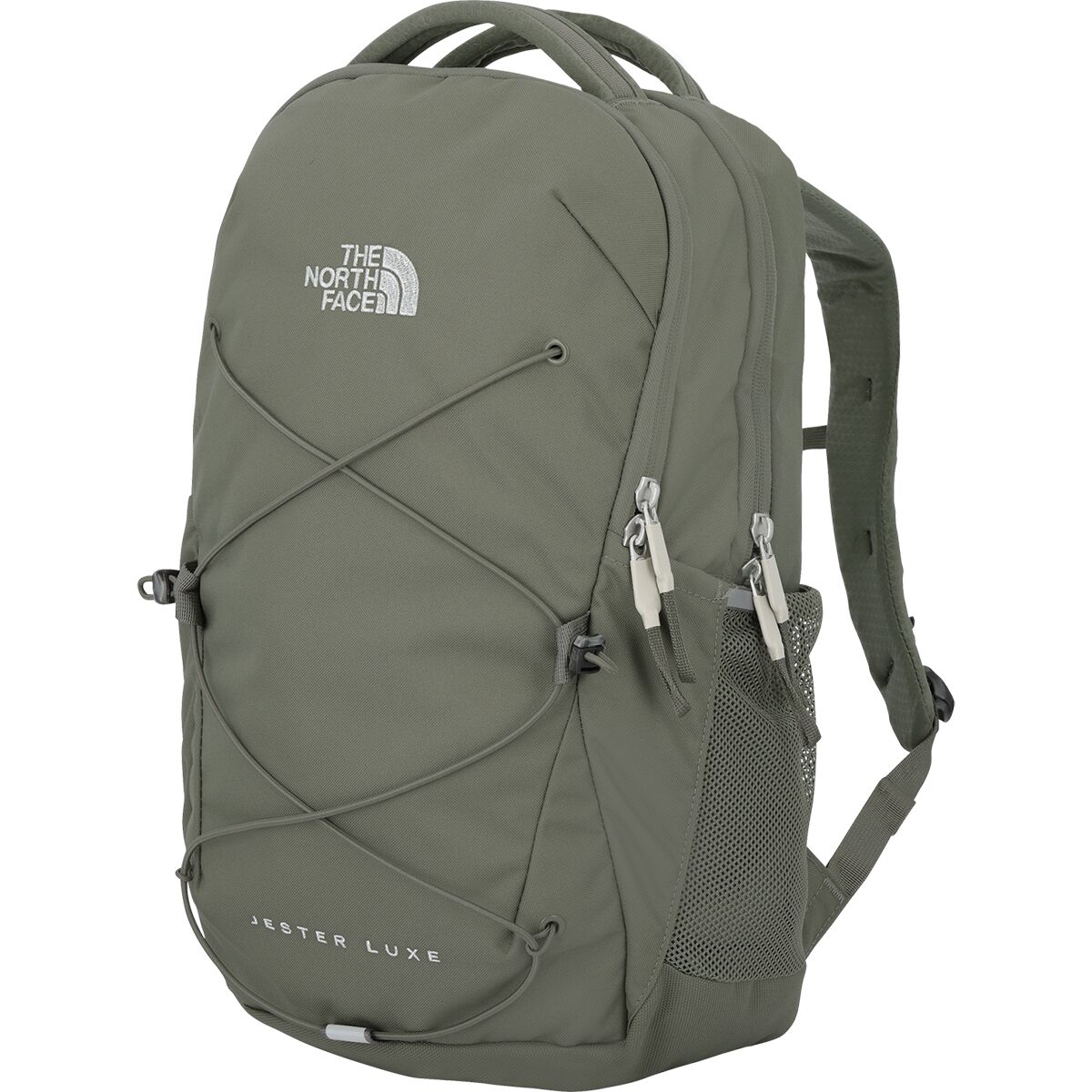 The North Face Women's Jester Luxe 22L Backpack in Bark Mist / Silver Metallic