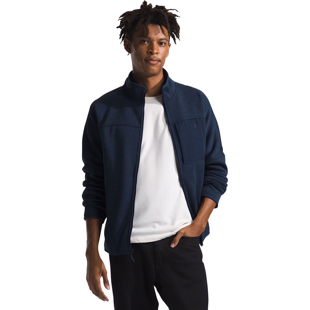 The North Face Men's Front Range Fleece Jacket in Summit Navy Heather / NPF - Size: Large
