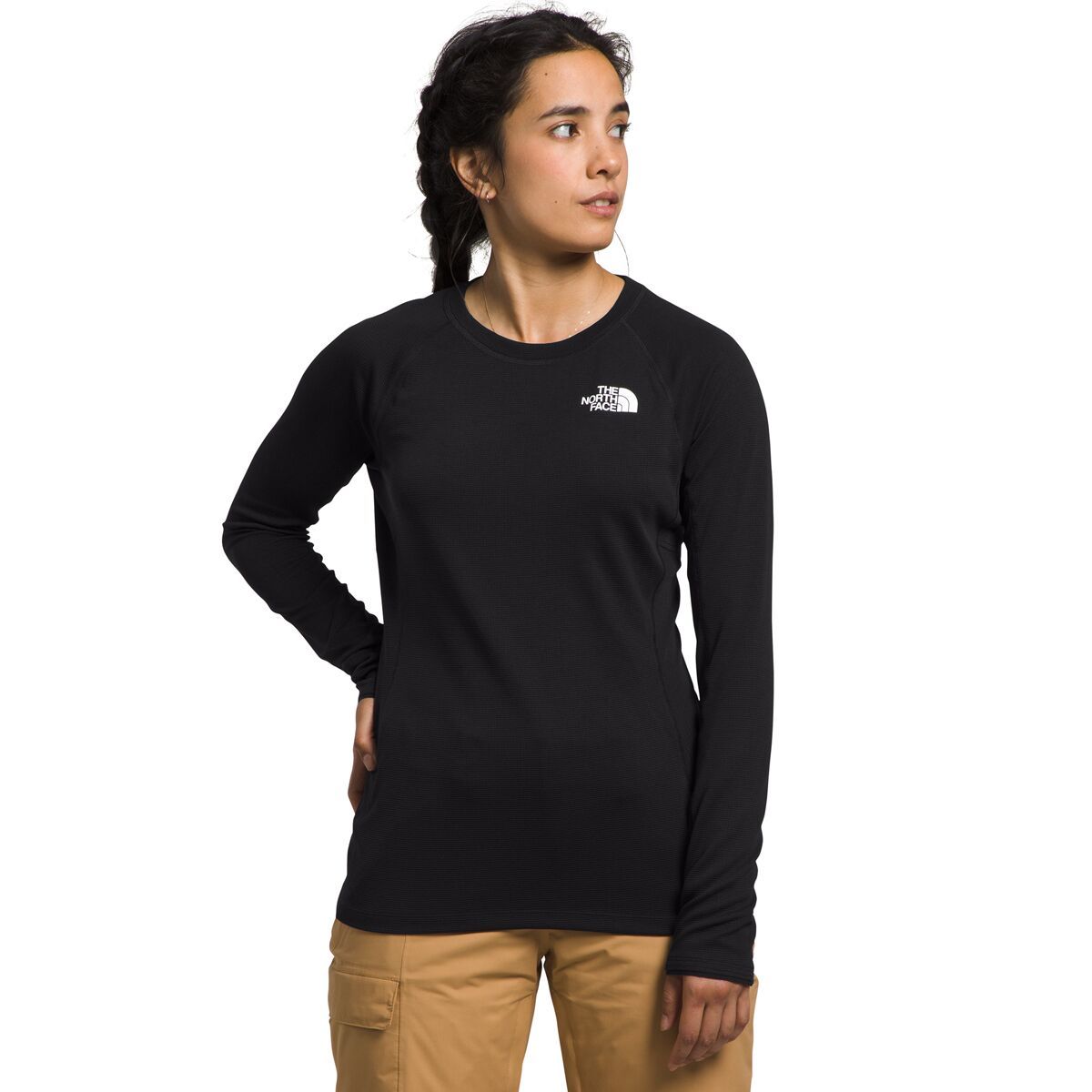 The North Face Women's FD Pro 160 Crew in TNF Black - Size: Medium