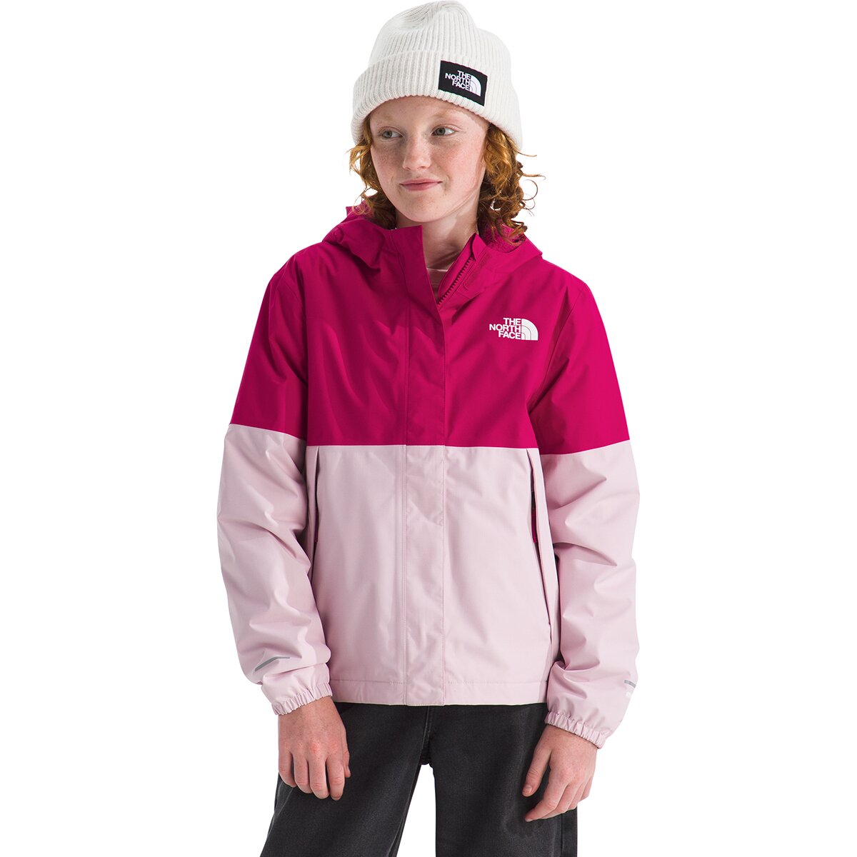 The North Face The North Face Girl's Warm Antora Rain Jacket in Lali Guran / Pale Blossom - Size: XL - $66.00 at Steep and Cheap