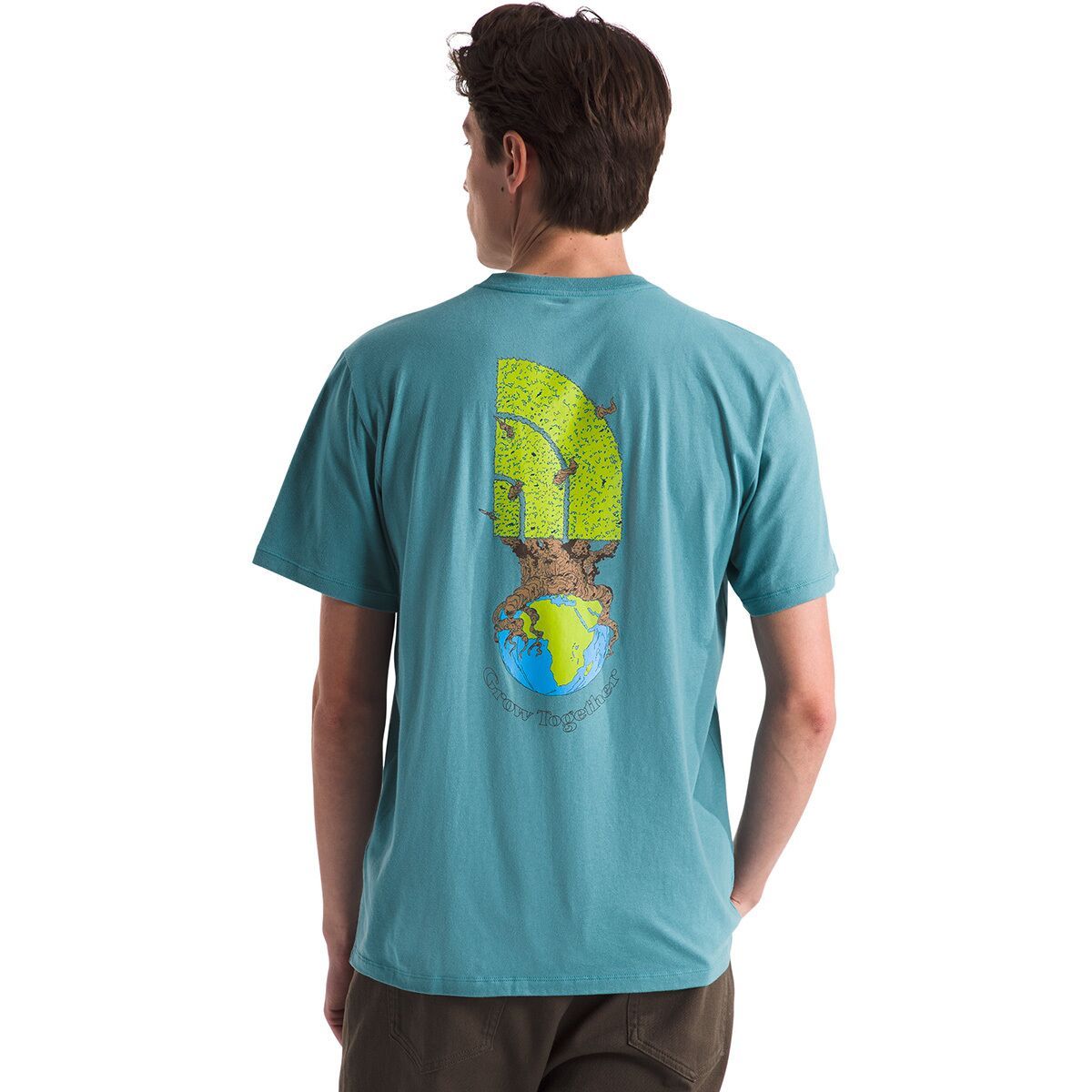 The North Face Men's Short-Sleeve Top Crown Shyness T-Shirt in TNF Medium Grey Heather - Size: Medium