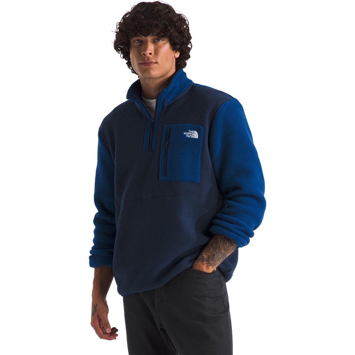 The North Face The North Face Men's Yumiori 1/4-Zip Jacket in Summit Navy / Estate Blue - Size: XXL - $59.50 at Steep and Cheap