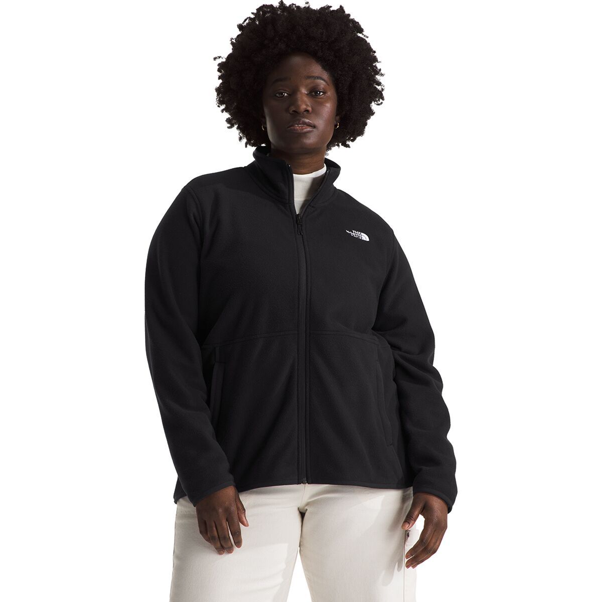 The North Face Women's Glacier Plus Fleece Jacket in Virtual Blue - Size: 1X
