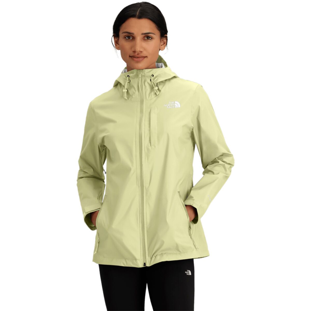 The North Face Women's Alta Vista Rain Jacket in Lemon Mist - Size: XL