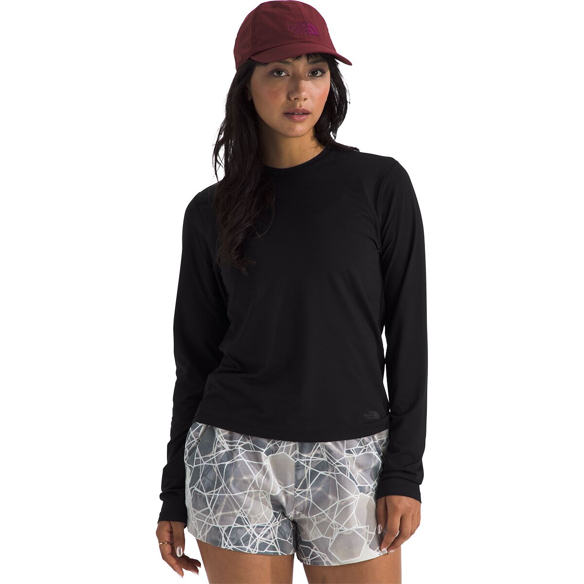 The North Face Women's Dune Sky Long-Sleeve Shirt in TNF Black - Size: XL